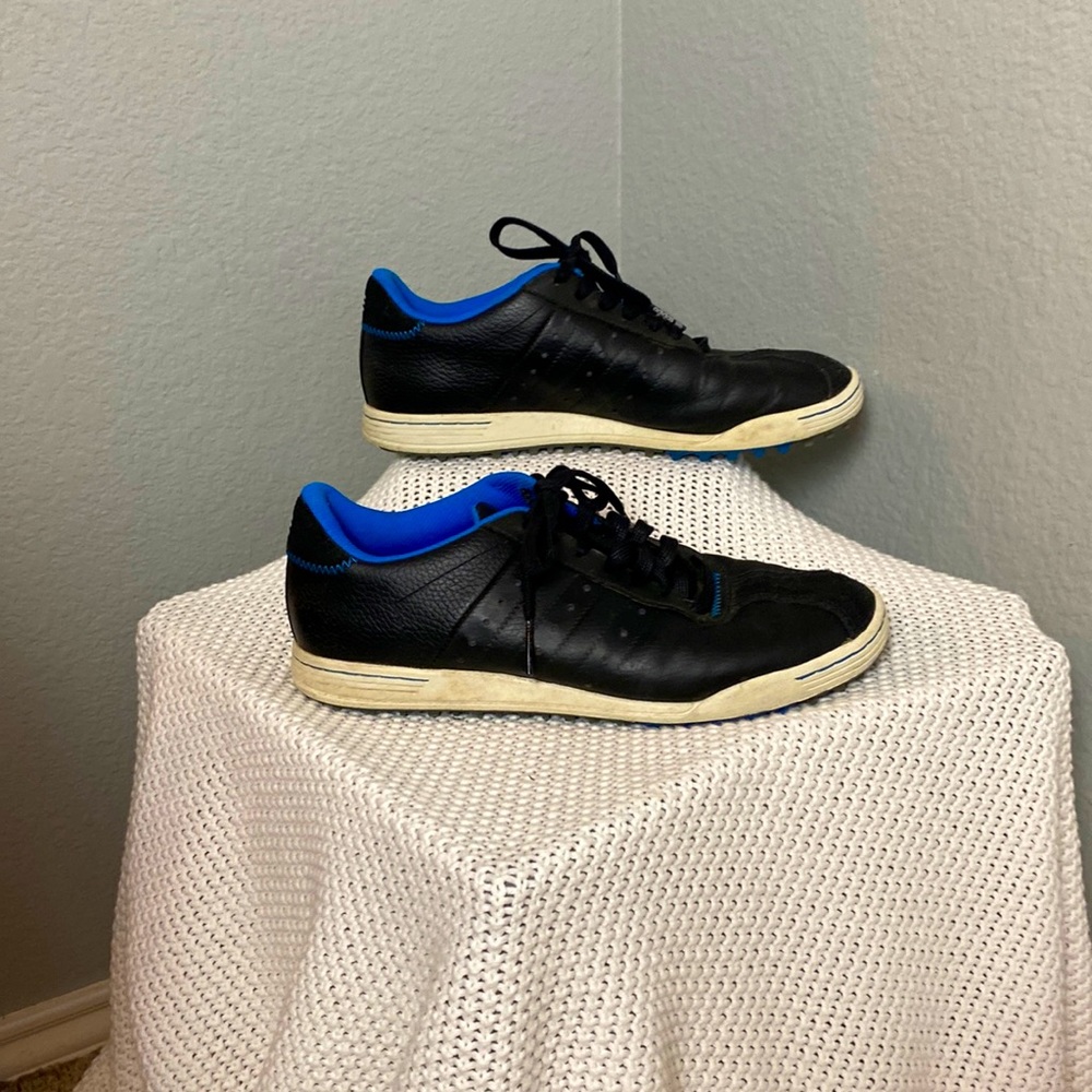 Adidas Mens Golf Shoes Black and Blue size 9